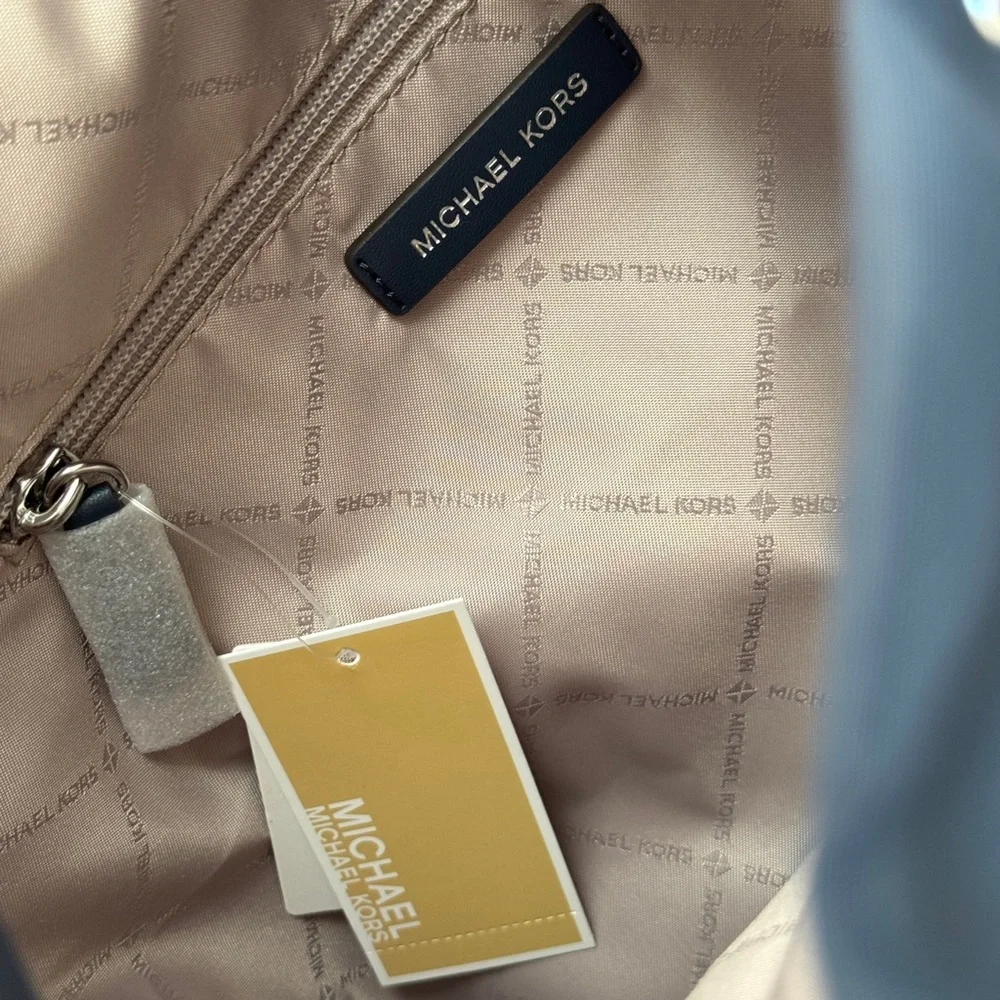 Michael Kors Blue Backpack with Modern Design and Adjustable Straps NEW - Picture 5 of 9